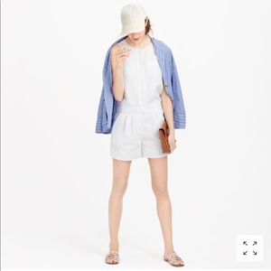 ❕White Linen J. Crew Romper❕